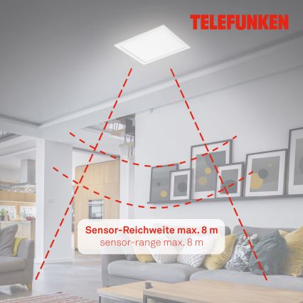 Telefunken 308606TF - Kiinteä LED-paneeli anturilla LED/13W/230V