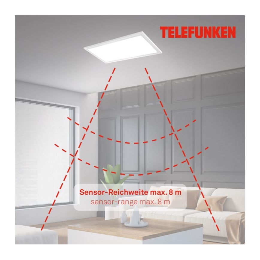 Telefunken 308706TF - LED-kattovalaisin anturilla LED/36W/230V