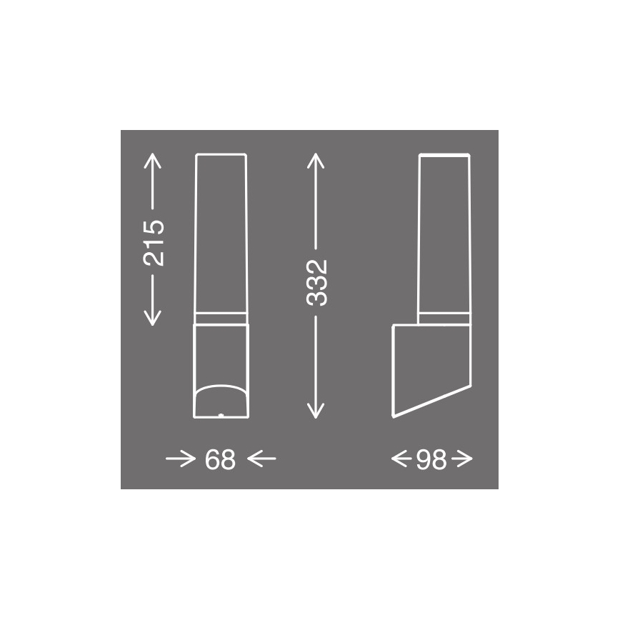 Telefunken 311305TF - LED-ulkoseinävalaisin LED/8W/230V IP44