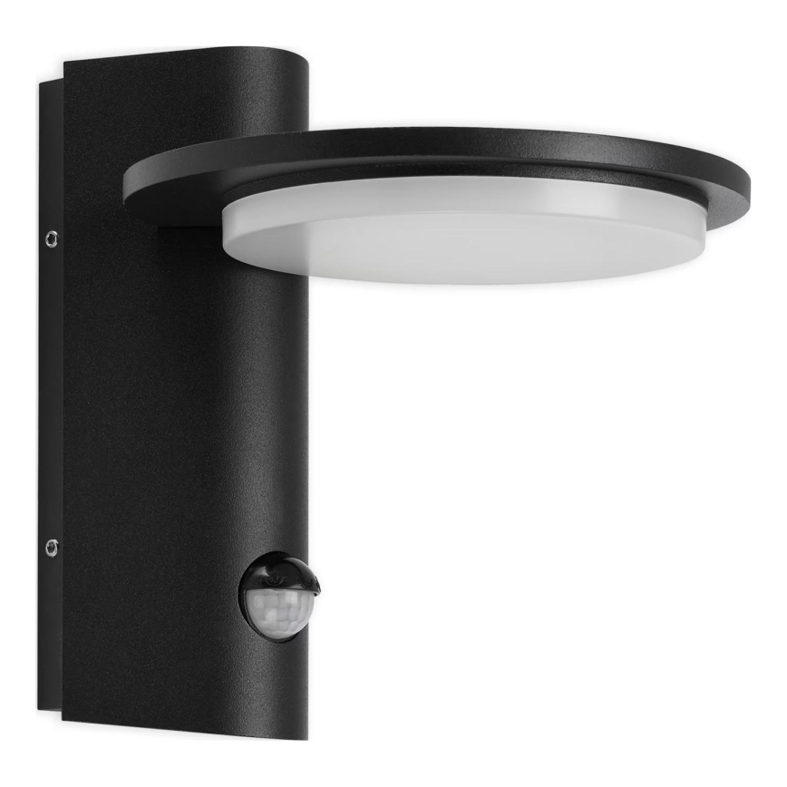 Telefunken 312505TF-LED Ulkovalo anturilla LED/10W/230V IP44 musta