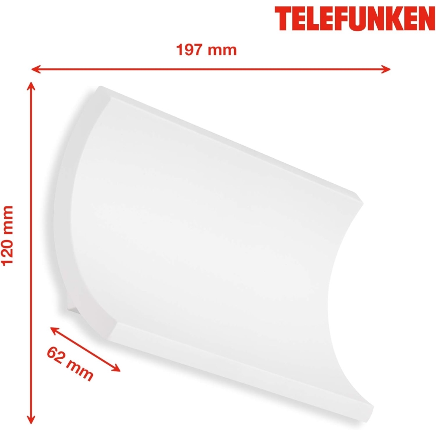 Telefunken 312806TF - LED-ulkoseinävalaisin 2xLED/6W/230V IP44 valkoinen