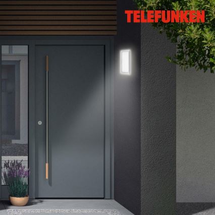 Telefunken 313604TF - LED-ulkoseinävalaisin LED/16W/230V IP44 hopea