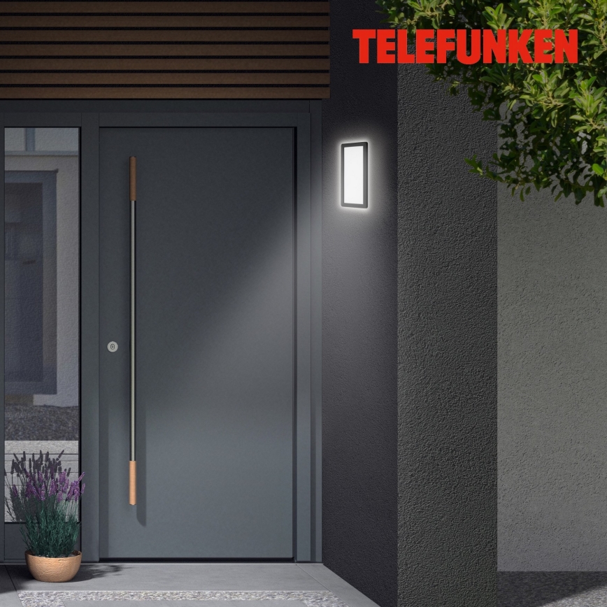 Telefunken 313605TF - LED-ulkoseinävalaisin LED/16W/230V IP44 musta