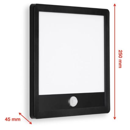 Telefunken 313805TF - LED-ulkovaloseinävalaisin anturilla LED/15W/230V IP44
