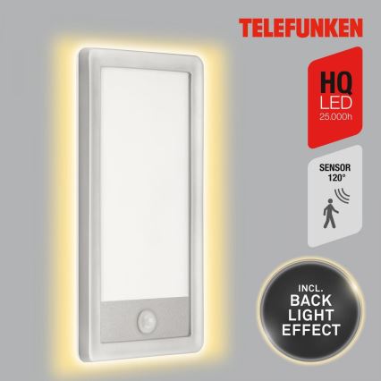 Telefunken 313904TF - LED Ulkovalo anturilla LED/16W/230V IP44