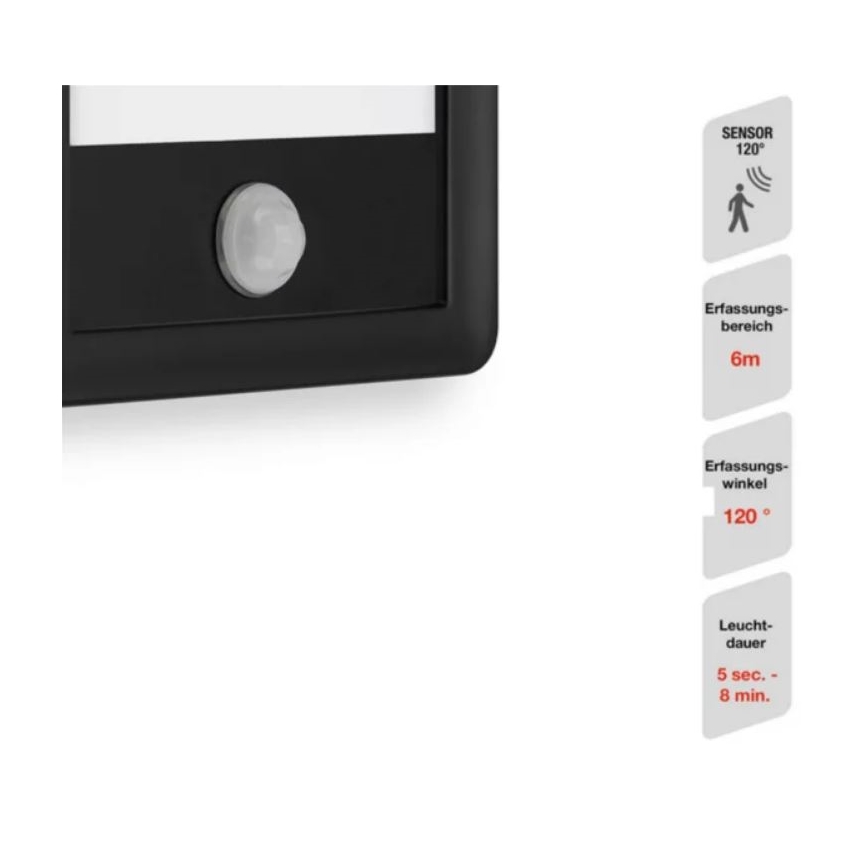 Telefunken 313905TF - LED ulkoseinävalaisin anturilla LED/16W/230V IP44