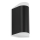 Telefunken 314905TF - LED-ulkoseinävalaisin 2xGU10/5W/230V IP44 musta