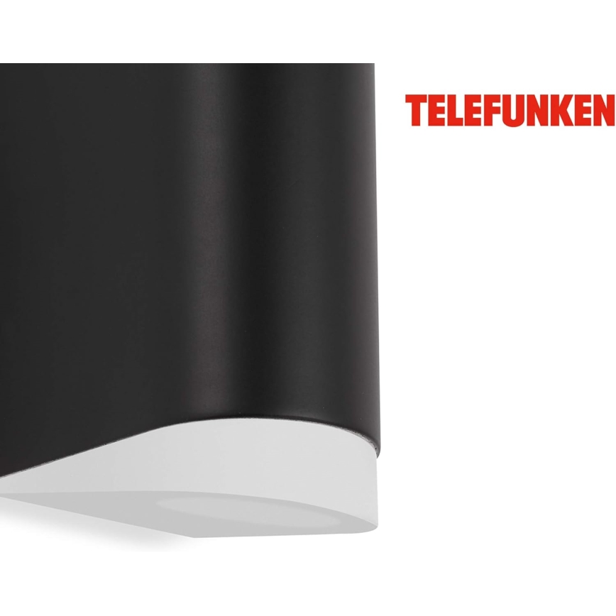 Telefunken 314905TF - LED-ulkoseinävalaisin 2xGU10/5W/230V IP44 musta