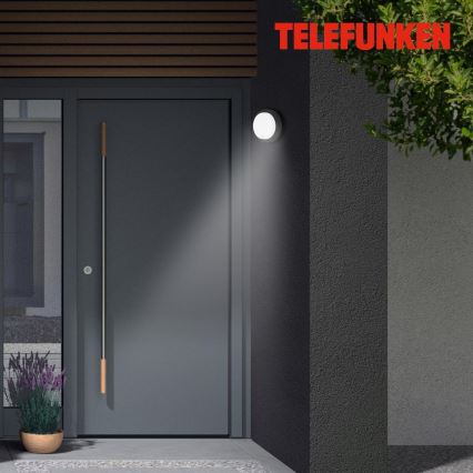 Telefunken 315305TF - LED Ulkovalo anturilla LED/12W/230V IP44 musta