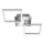 Telefunken 318508TF - LED-kattovalaisin anturilla FRAME LED/12W/230V 3000K mattakromi