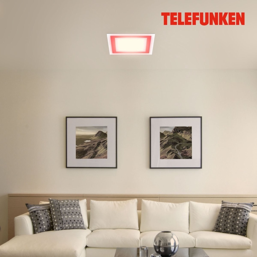 Telefunken 318806TF - LED RGBW Himmennettävä kattovalo LED/24W/230V 3000-6500K + kauko-ohjaus
