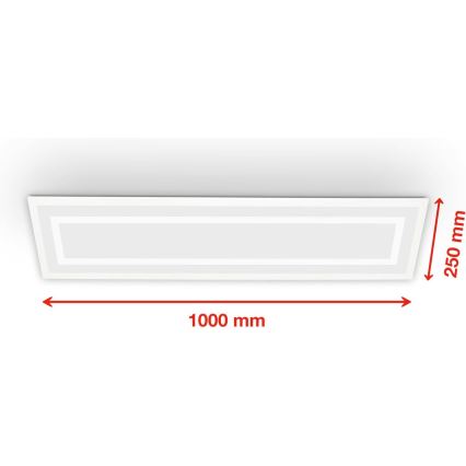 Telefunken 318906TF - LED RGBW Himennettävä kattovalaisin LED/24W/230V 3000-6500K 25x100 cm + kaukosäädin