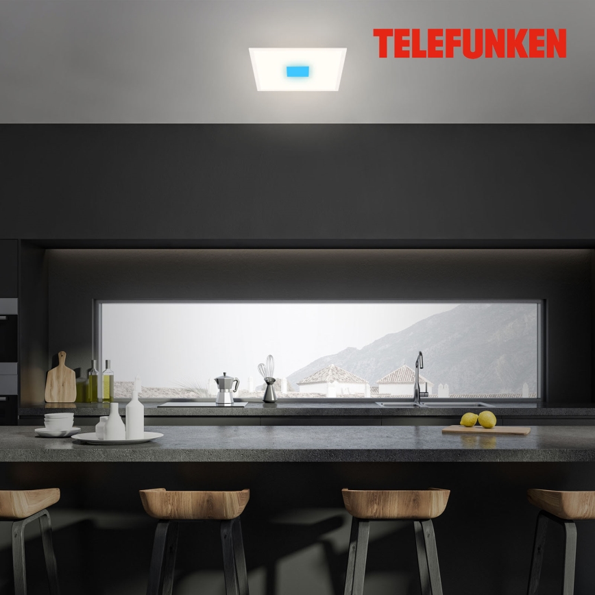 Telefunken 319106TF - RGBW Himmennettävä kattovalaisin LED/24W/230V 2700-6500K valkoinen + kauko-ohjaus