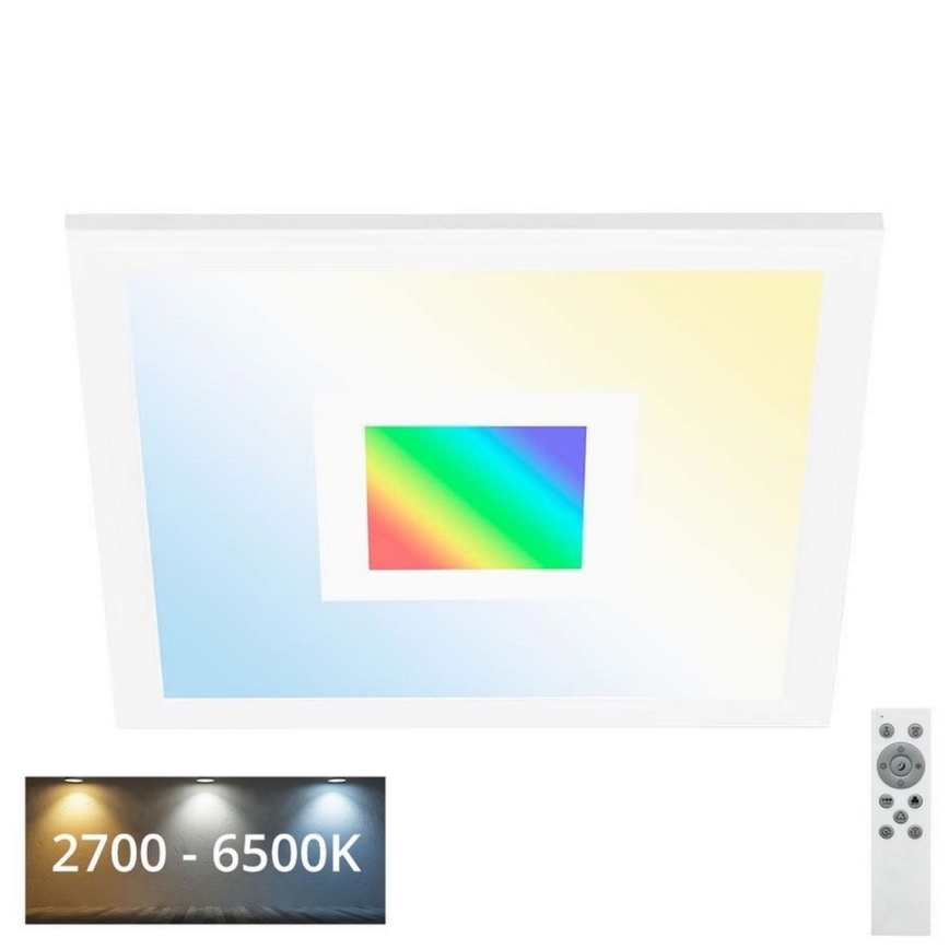 Telefunken 319106TF - RGBW Himmennettävä kattovalaisin LED/24W/230V 2700-6500K valkoinen + kauko-ohjaus