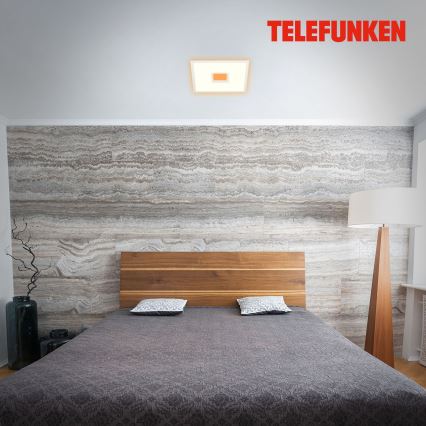 Telefunken 319406TF - RGBW Himmennettävä kattovalaisin LED/24W/230V 2700-6500K valkoinen + kauko-ohjaus
