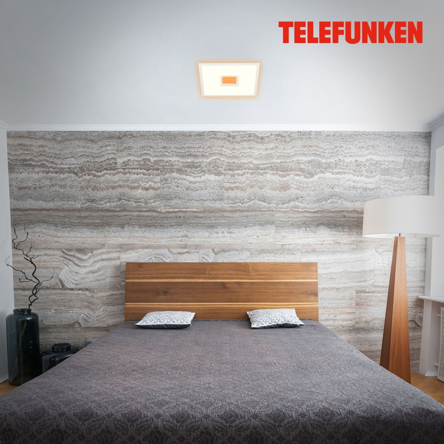 Telefunken 319506TF - RGBW Himmennettävä kattovalaisin LED/36W/230V 2700-6500K valkoinen + kauko-ohjaus