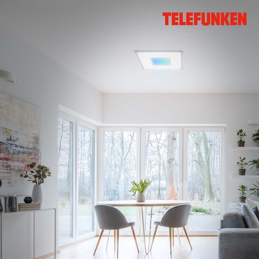 Telefunken 319704TF - Himmennettävä LED-RGB-kattovalaisin LED/24W/230V 3000-6500K + kauko-ohjaus