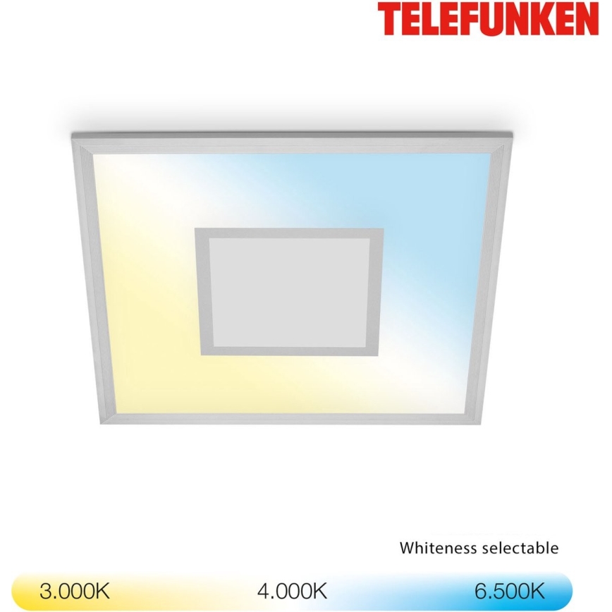 Telefunken 319704TF - Himmennettävä LED-RGB-kattovalaisin LED/24W/230V 3000-6500K + kauko-ohjaus