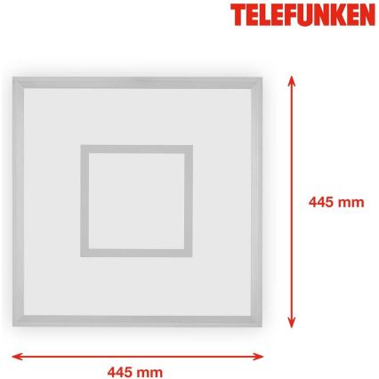 Telefunken 319704TF - Himmennettävä LED-RGB-kattovalaisin LED/24W/230V 3000-6500K + kauko-ohjaus