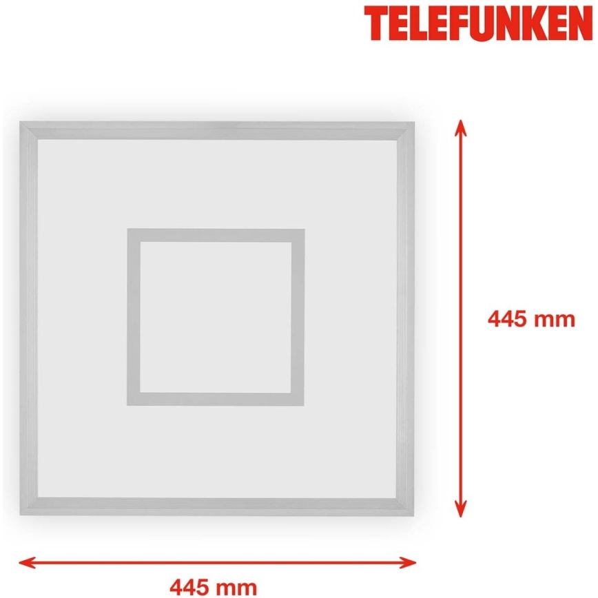 Telefunken 319704TF - Himmennettävä LED-RGB-kattovalaisin LED/24W/230V 3000-6500K + kauko-ohjaus