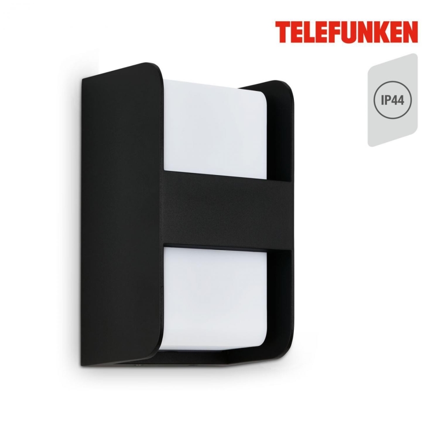 Telefunken 321005TF - Ulkoseinävalaisin 1xE27/12W/230V IP44 musta