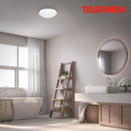 Telefunken 601206TF - LED-kattovalaisin kylpyhuoneeseen anturilla LED/15W/230V IP44 halkaisija 28 cm