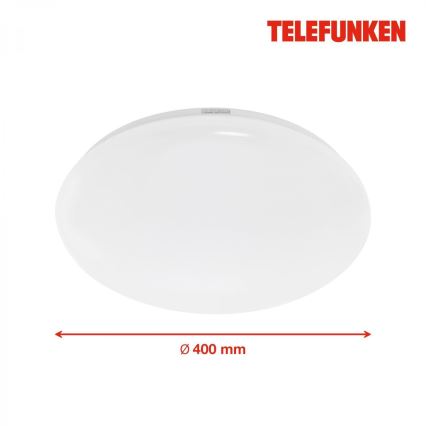Telefunken 601306TF - LED-kattovalaisin kylpyhuoneeseen anturilla LED/20W/230V IP44 halkaisija 40 cm
