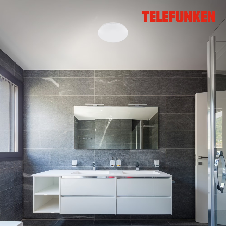 Telefunken 602006TF - LED-kattovalaisin kylpyhuoneeseen anturilla LED/15W/230V IP44 4000K