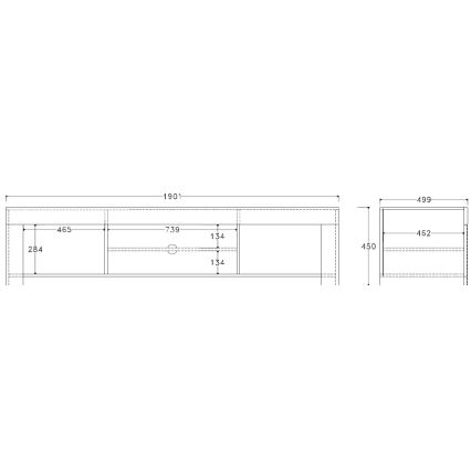 Televisiotaso FINERA valkoinen
