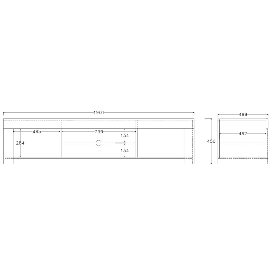 Televisiotaso FINERA valkoinen