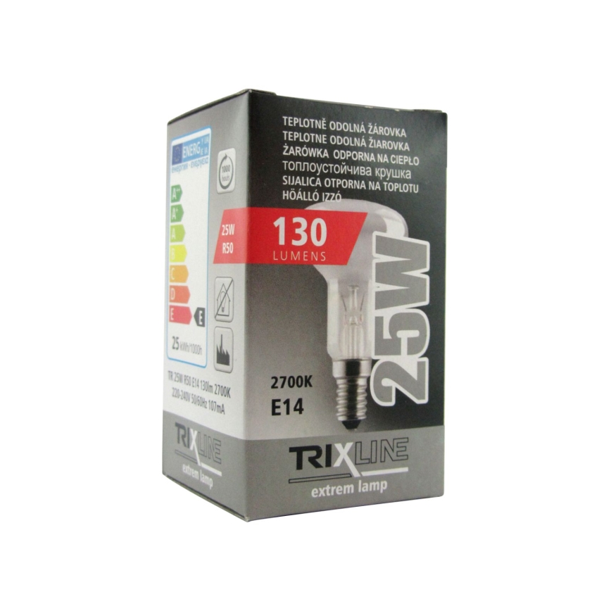 Teollisuus heijastinlamppu R50 E14/25W/230V 2700K