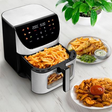TESLA Electronics AirCook - Älykäs monitoiminen digitaalinen Air fryer 9 l 1700W/230V Wi-Fi