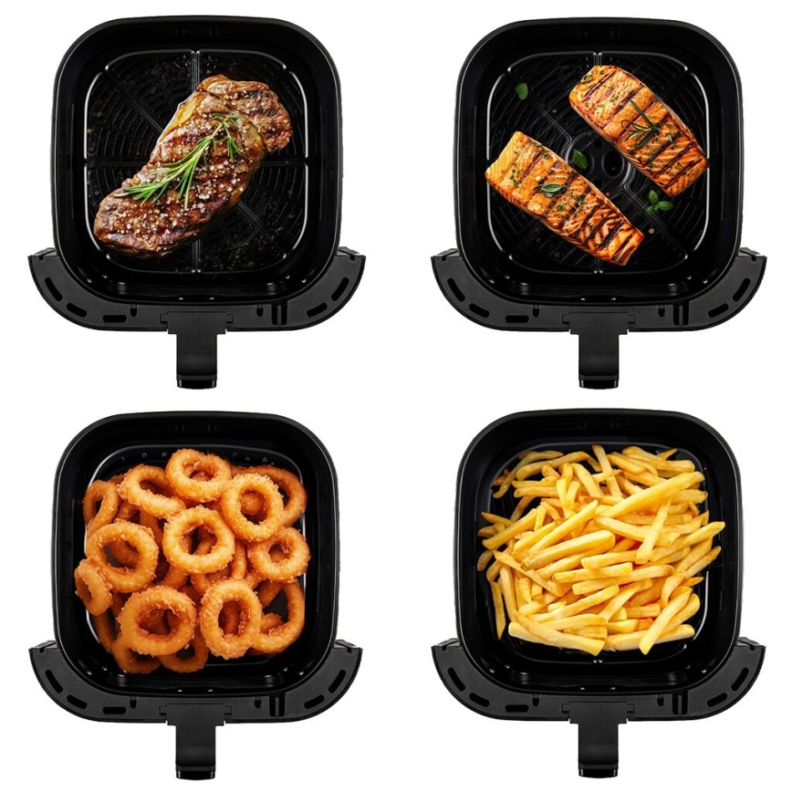 TESLA Electronics AirCook - Älykäs monitoiminen digitaalinen Air fryer 9 l 1700W/230V Wi-Fi