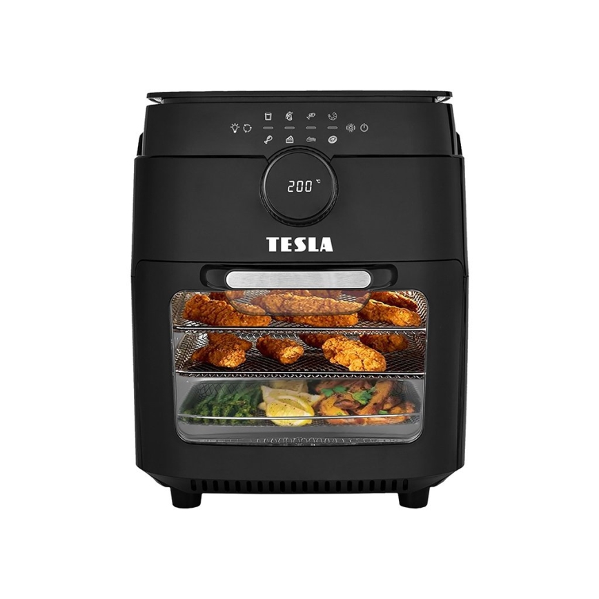 TESLA Electronics AirCook & Grill - Smart monitoiminen digitaalinen hot air fryer 12 l 1800W/230V Wi-Fi