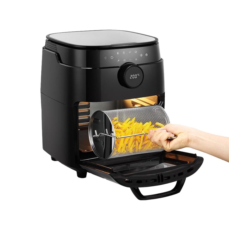 TESLA Electronics AirCook & Grill - Smart monitoiminen digitaalinen hot air fryer 12 l 1800W/230V Wi-Fi