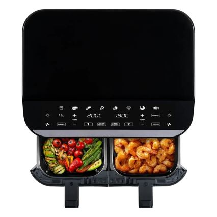 TESLA Electronics AirCook - Monitoiminen kaksoisdigitaalinen kuumailmapaistinu 9 l 2400W/230V
