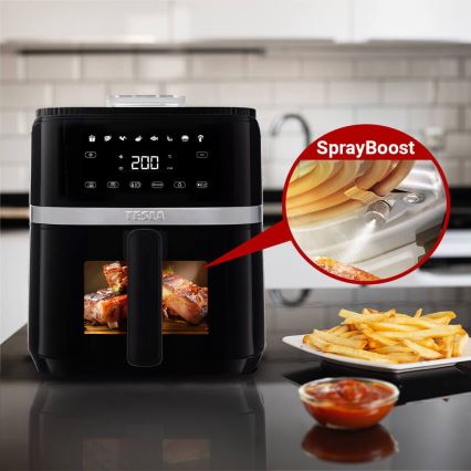 TESLA Electronics AirCook - Monitoiminen digitaalinen Air fryer 5 l 1500W/230V