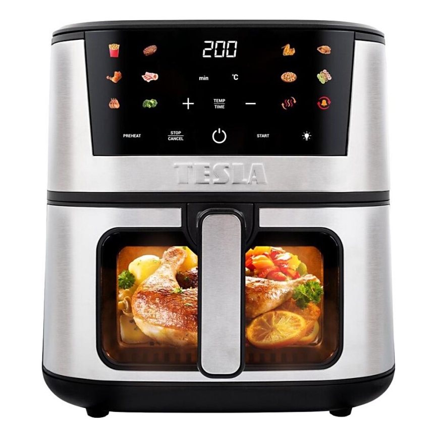 TESLA Electronics AirCook - Monitoiminen digitaalinen Air fryer 7 l 1600W/230V