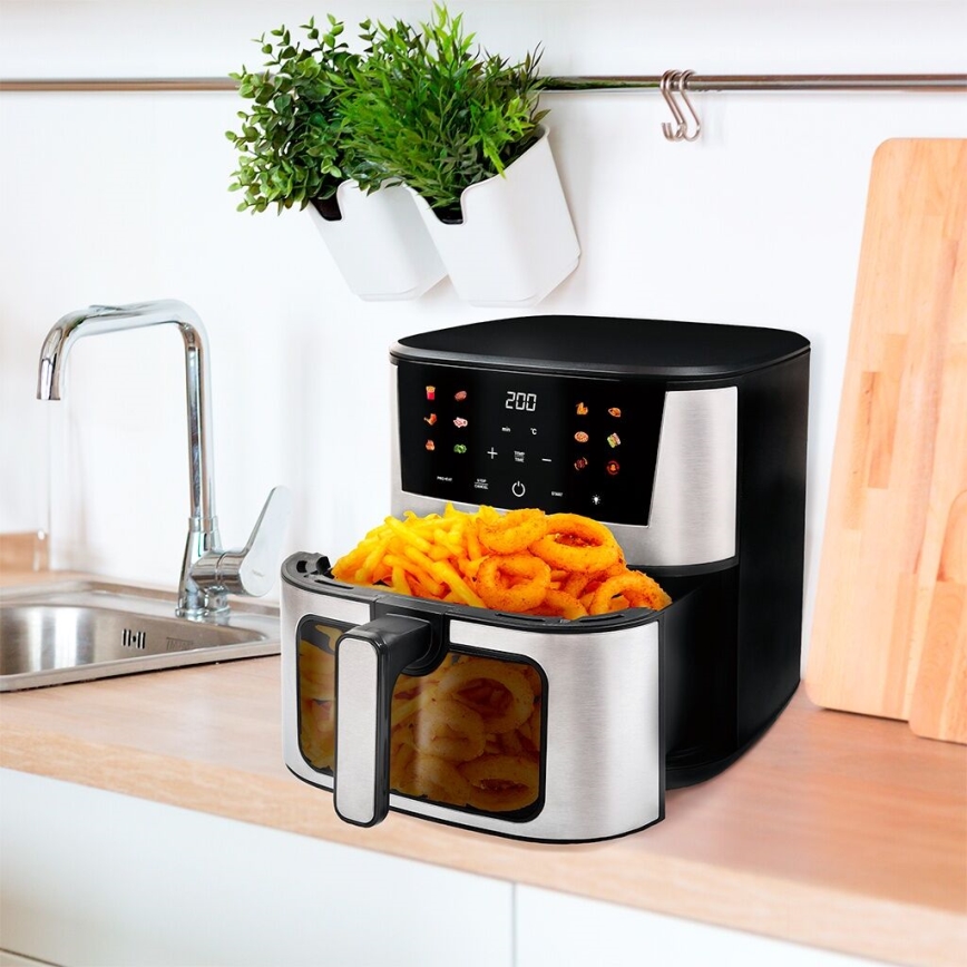 TESLA Electronics AirCook - Monitoiminen digitaalinen Air fryer 7 l 1600W/230V