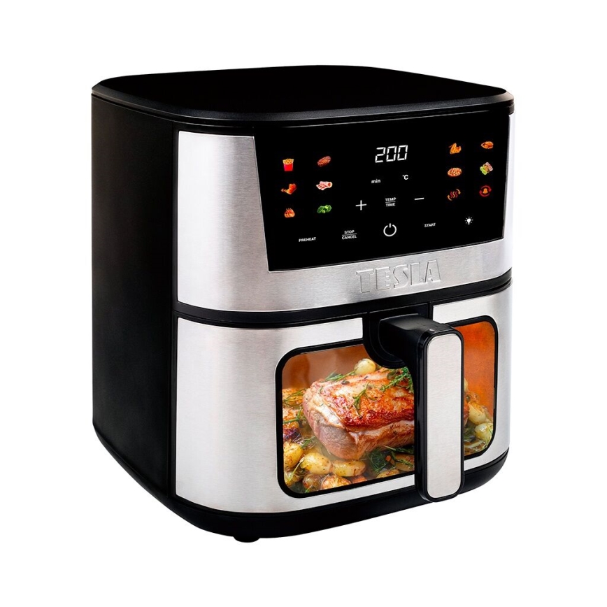 TESLA Electronics AirCook - Monitoiminen digitaalinen Air fryer 7 l 1600W/230V