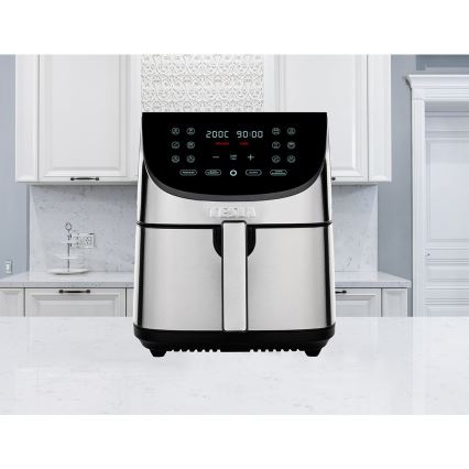 TESLA Electronics AirCook - Monitoiminen digitaalinen Air fryer 8 l 1700W/230V