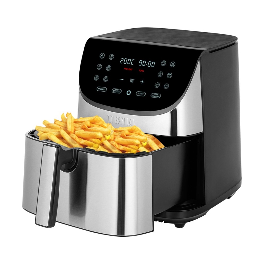 TESLA Electronics AirCook - Monitoiminen digitaalinen Air fryer 8 l 1700W/230V