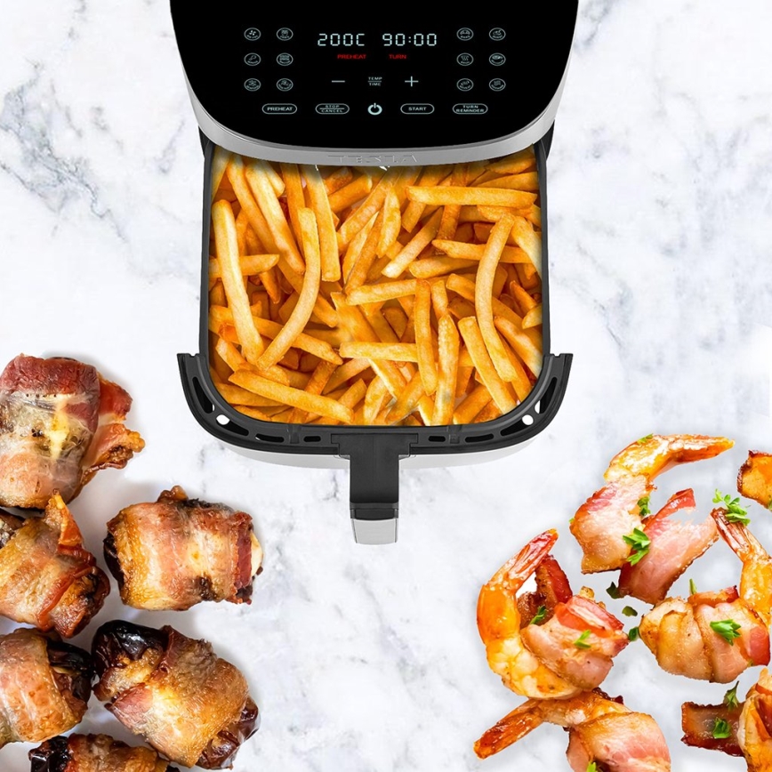 TESLA Electronics AirCook - Monitoiminen digitaalinen Air fryer 8 l 1700W/230V