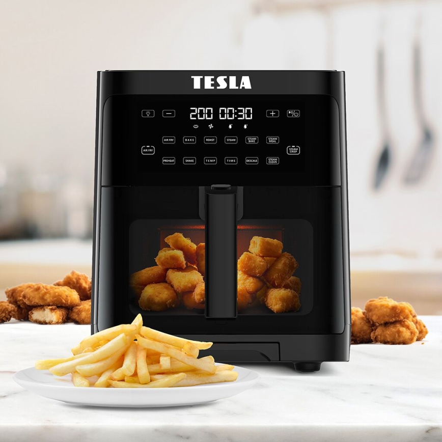 TESLA Electronics AirCook - Monitoiminen höyry- ja air fryer 5 l 1500W/230V
