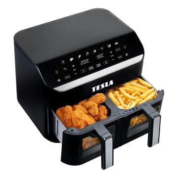 TESLA Electronics AirCook - Monitoiminen kaksoisdigitaalinen kuumailmapaistinu 9 l 2400W/230V