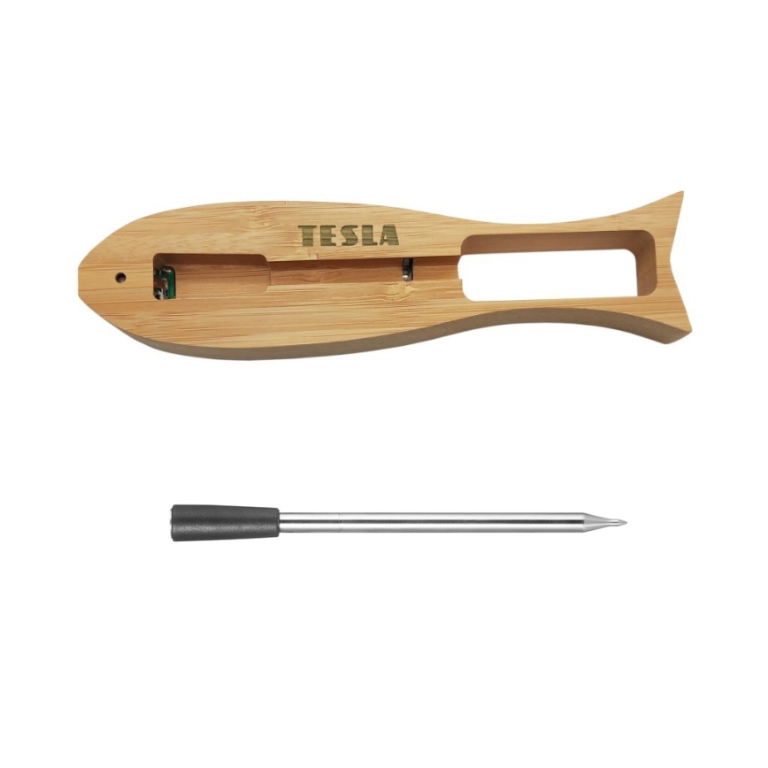 TESLA Electronics - Älykäs lihalämpömittari lataustelineellä 0-300 °C 5V IP67