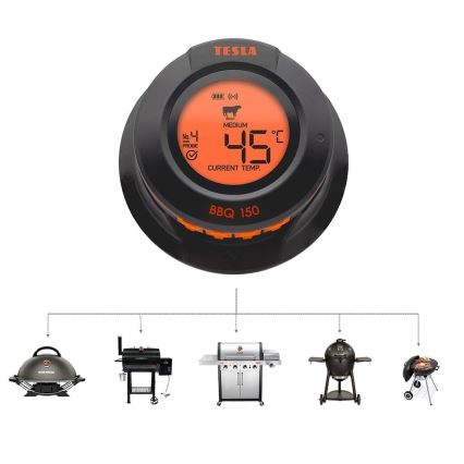 TESLA Electronics Cook - Digitaalinen lihalämpömittari anturin kanssa 0-400 °C 2xAA IP65
