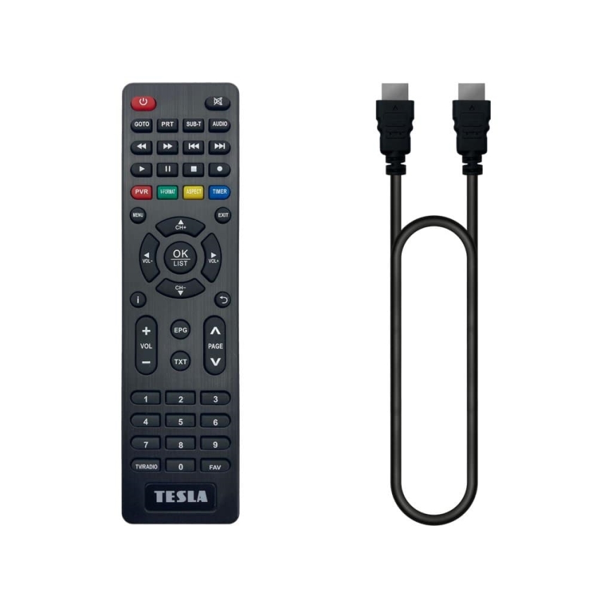 TESLA Electronics - DVB-T2 H.265 (HEVC) vastaanotin 2xAAA + kauko-ohjaus