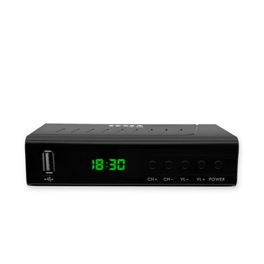 TESLA Electronics - DVB-T2 H.265 (HEVC) vastaanotin, HDMI-CEC 2xAAA + kauko-ohjaus