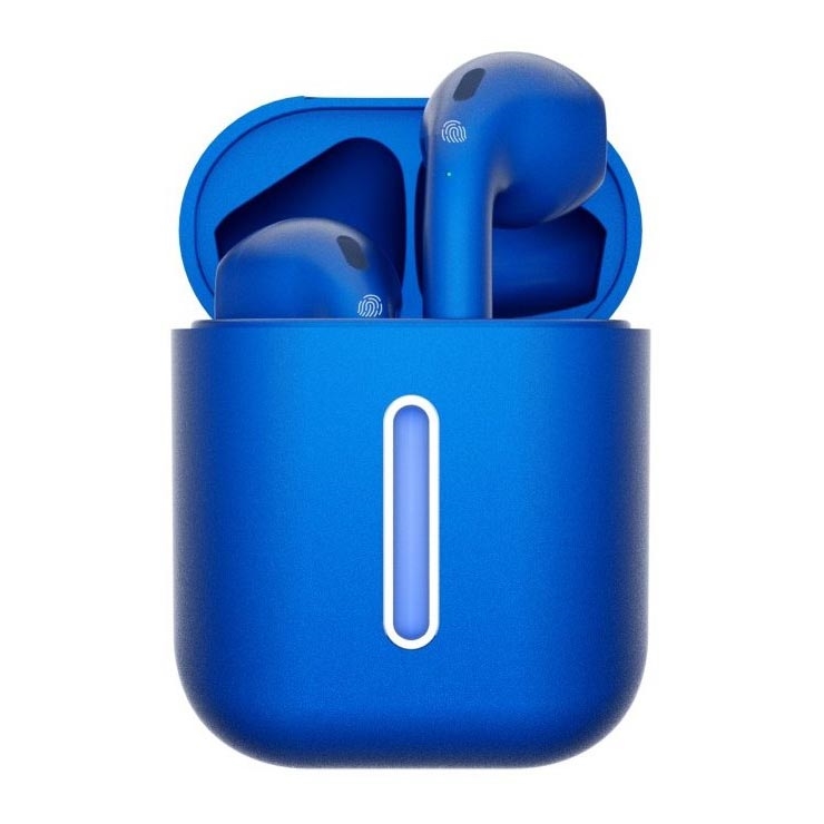 TESLA Electronics - Langaton earphones 300 mAh + 2x 25 mAh IPX4 sininen